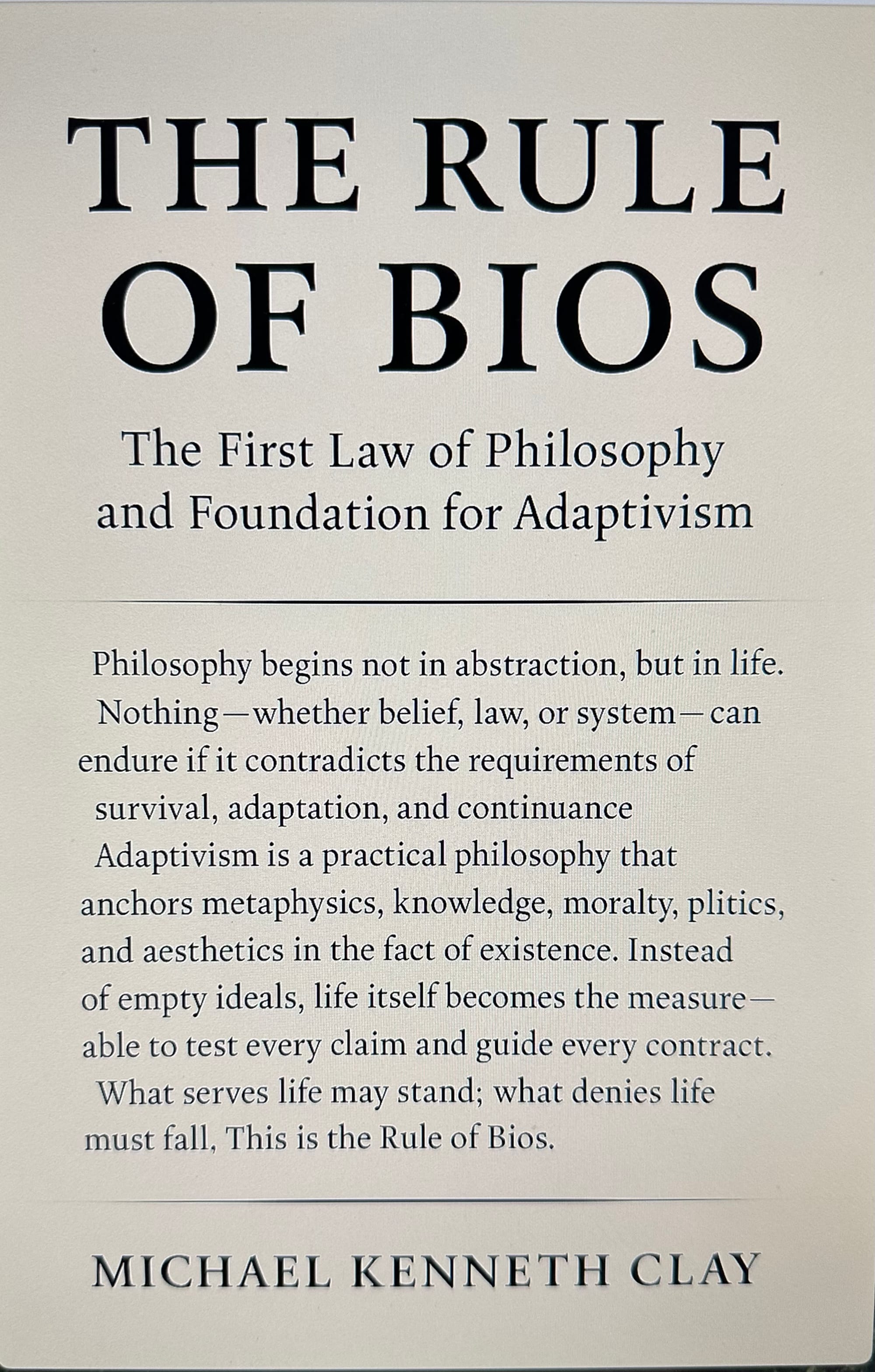 The Adaptivist Papers